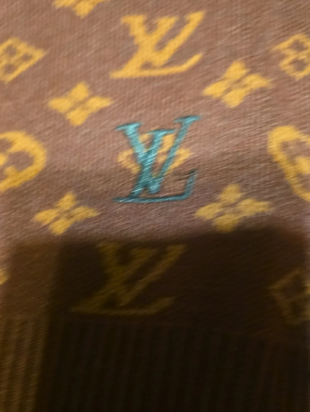 Louis Vuitton Brown Monogram Button-Front Cardigan    PLEASE READ FULL DESCRIPT! - Picture 4 of 5